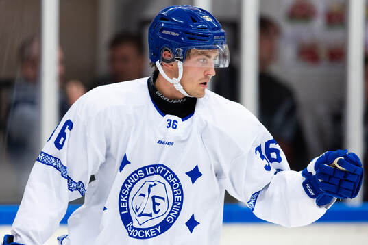 Leksands Hannes Hellberg jublar