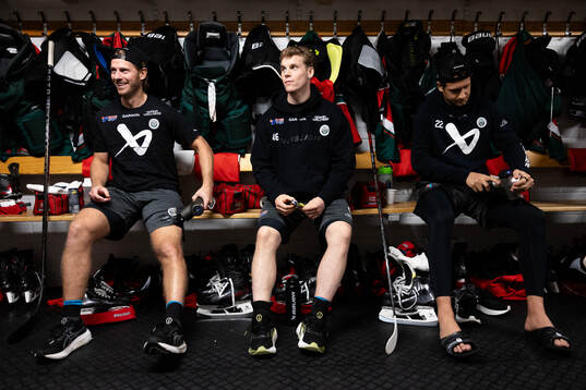 Frölundas Erik Thorell, Dominik Egli och Linus Nässén
