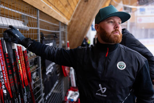 Frölundas materialförvaltare Andy Fagerström