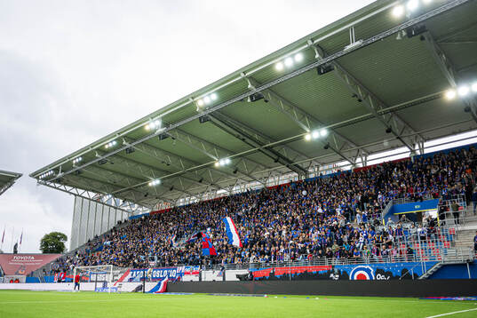 Spectators in the stands