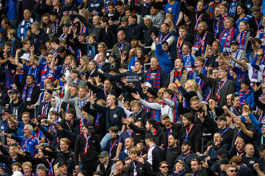 Spectators in the stands