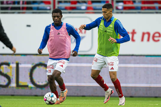 Jones El-Abdellaoui of Vålerenga warms up