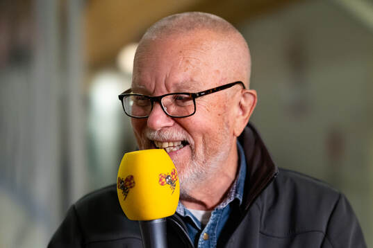Leif Boork i Expressens TV-studio