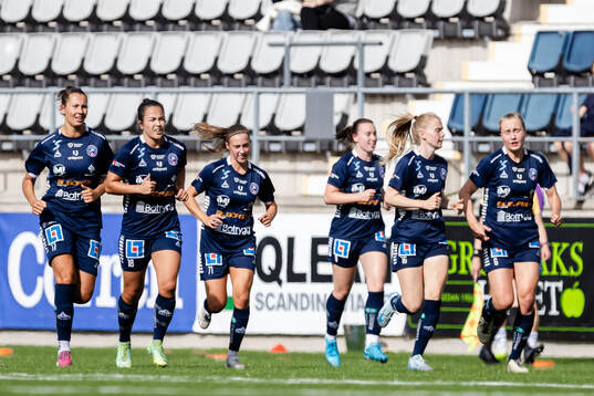 Linköpings spelare jublar