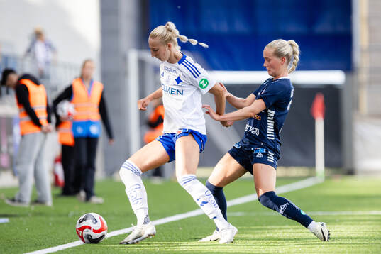 IFK Norrköpings Samantha Cary och Linköpings Maria