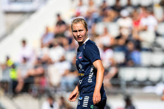 Linköpings Noor Hoelsbrekken Eckhoff  fotbollsmatchen i