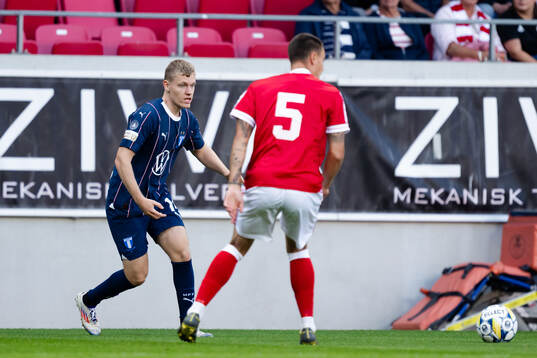 Malmö FFs Sebastian Jörgensen  och Kalmars Melker Hallberg