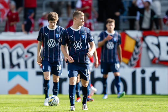 Malmö FFs Sebastian Jörgensen  deppar