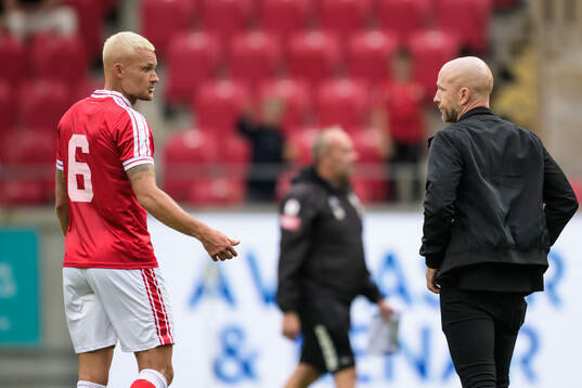 Kalmars Rasmus Sjöstedt och Malmö FFs tränare Henrik