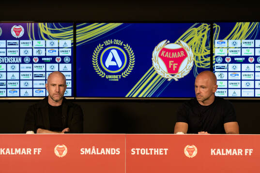 Malmö FFs tränare Henrik Rydström och Kalmars tränare