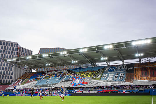 Spectators in the stands