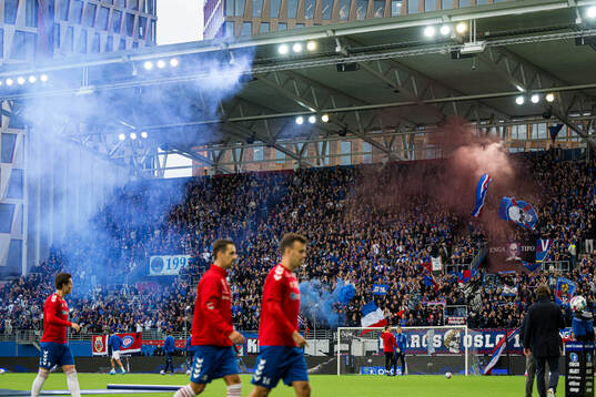 Spectators in the stands