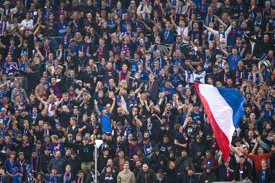 Spectators in the stands