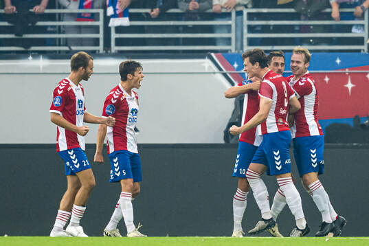 Mathias Johansen of Lyn celebrates