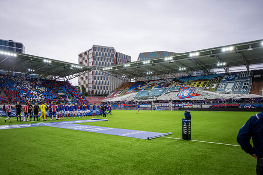 Spectators in the stands