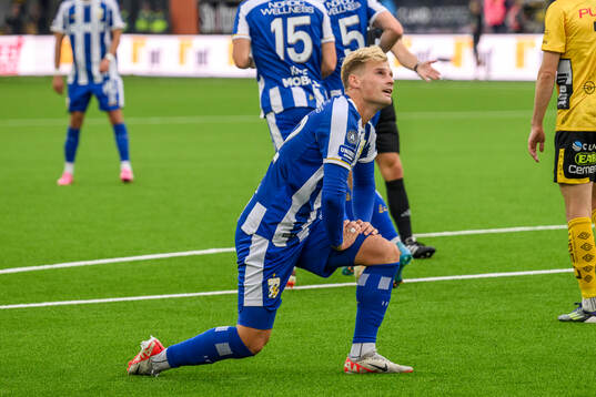IFK Göteborgs Nikolai Baden Frederiksen deppar