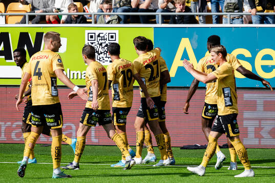 Elfsborgs spelare jublar