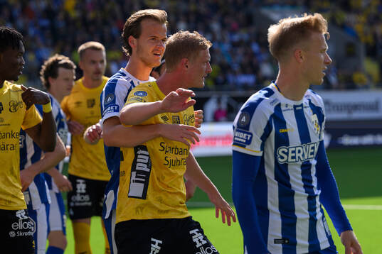 IFK Göteborgs August Erlingmark och Elfsborgs Emil Holten