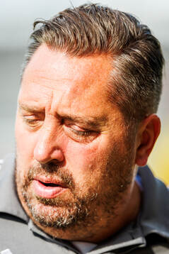 Östersunds tränare Magnus Powell deppar