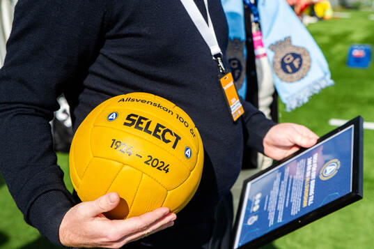 Allsvenskan 100 år retro jubileumsboll