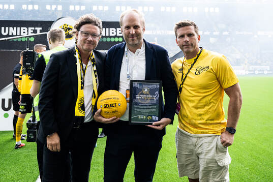Elfsborgs klubbchef Stefan Andreasson, SEF’s Robert