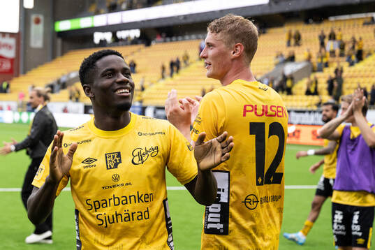 Elfsborgs Michael Baidoo jublar