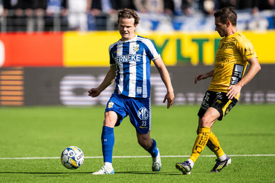 IFK Göteborgs Kolbeinn Thordarson och Elfsborgs Jens Jakob
