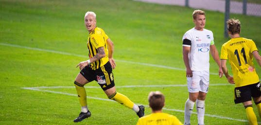 IFK Hässleholms Alexander Sjöström har gjort 3-1 och