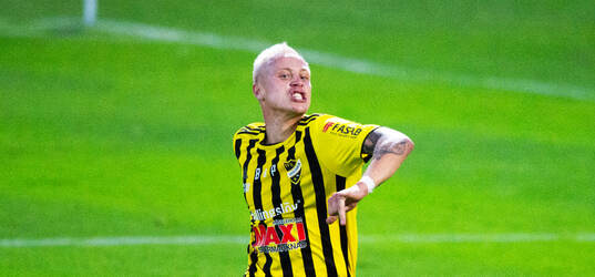 IFK Hässleholms Alexander Sjöström har gjort 3-1 och