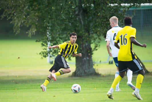 IFK Hässleholms Zeidan Sala i matchen för juniorer, U19,