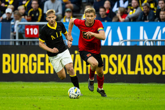 Brommapojkarnas Ludvig Fritzson och AIKs Eskil Edh