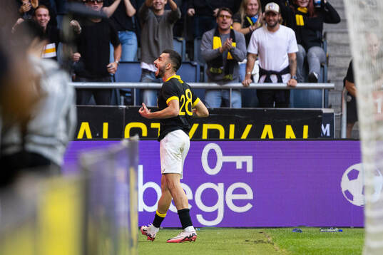 AIKs Ioannis Pittas jublar