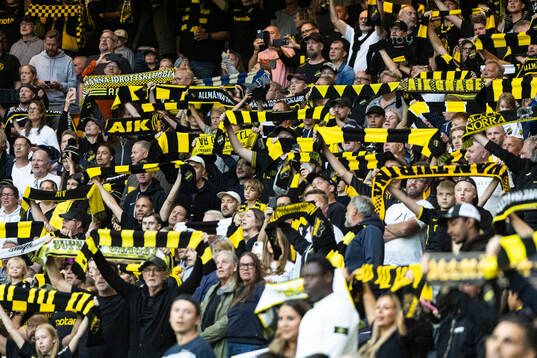 under fotbollsmatchen i Allsvenskan mellan AIK och