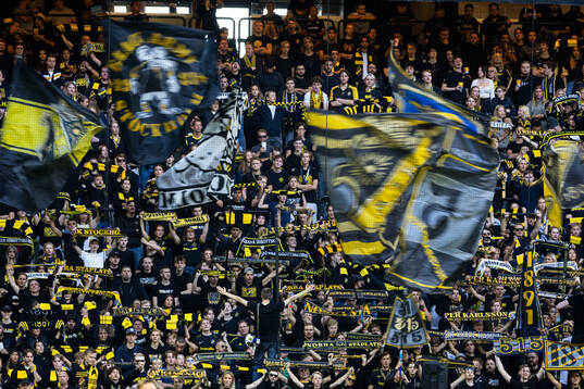 under fotbollsmatchen i Allsvenskan mellan AIK och