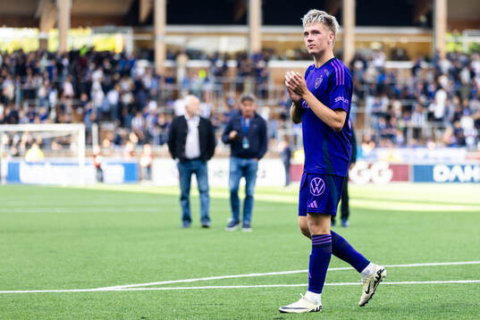 Djurgårdens Santeri Haarala jublar
