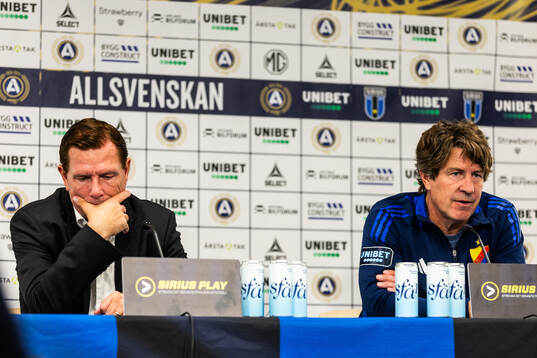 Sirius tränare Christer Mattiasson och Djurgårdens