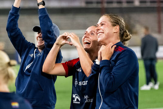 FC Rosengårds Gudrun Arnardottir jublar