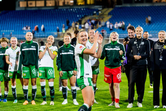 Hammarbys Anna Jøsendal jublar