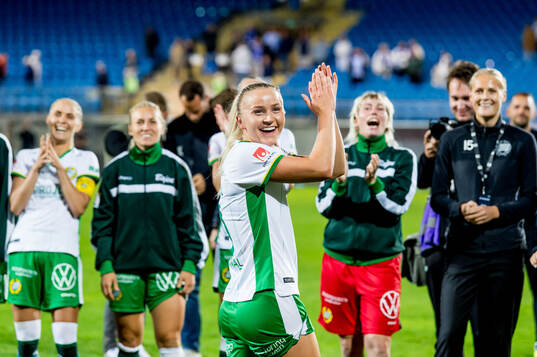 Hammarbys Anna Jøsendal jublar