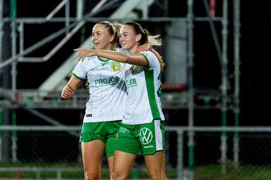 Hammarbys Vilde Hasund jublar