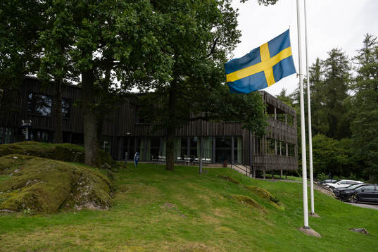 IFK Göteborg flaggar på halv stång