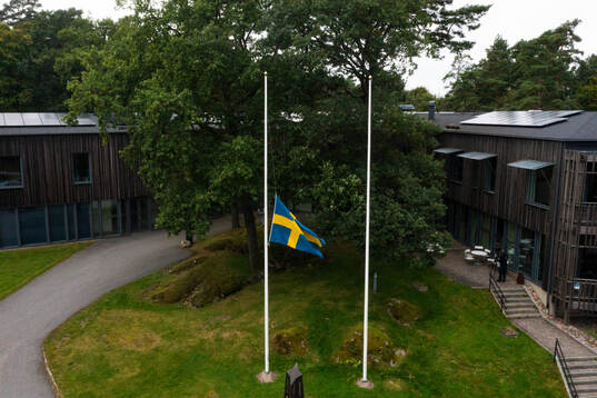 IFK Göteborg flaggar på halv stång