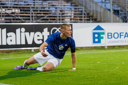 Halmstads Birnir Ingason deppar
