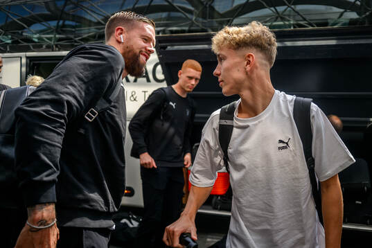 Pontus Jansson and Hugo Bolin of Malmö FF
