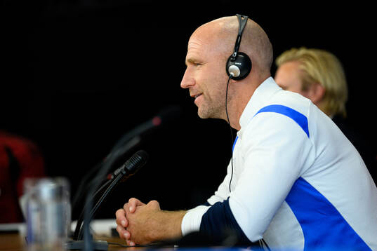 during a press conference with Malmö FF