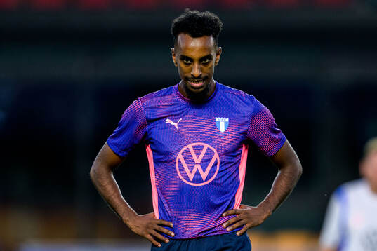 During a training session with Malmö FF