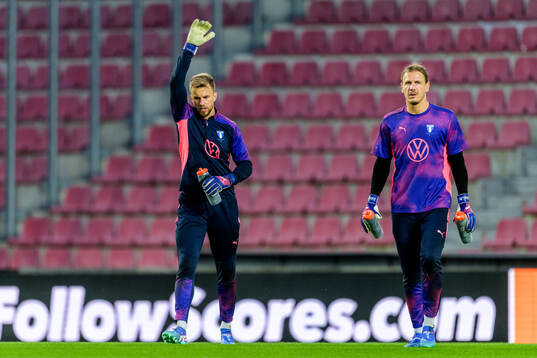 Goalkeeper Ricardo Friedrich and Goalkeeper Johan Dahlin of