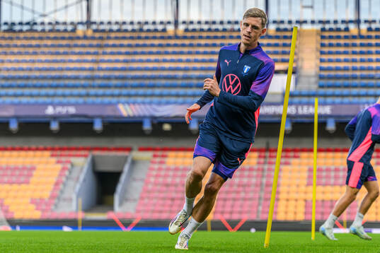 +ma50aduring a training session with Malmö FF
