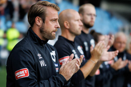 Degerfors tränare William Lundin när Sven-Göran Eriksson