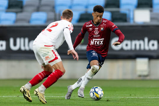 Degerfors Erik Lindell och Örgrytes Tobias Sana